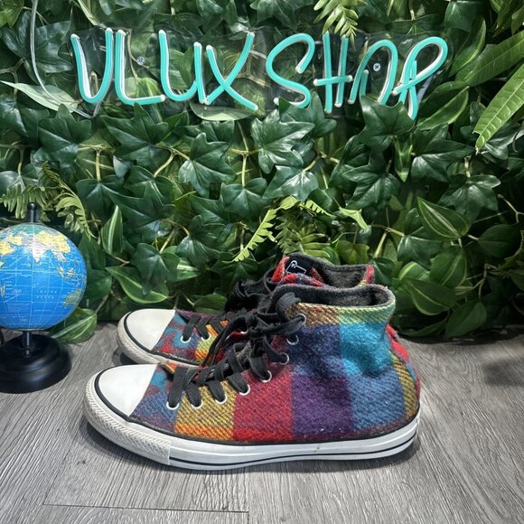 CONVERSE WOOLRICH CT HI THUNDER/CASI 149454C SHOES SZ 9 Multicolor - Picture 4 of 10